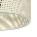 GLOBOSTAR® CILIO 203-0155 Μοντέρνο Φωτιστικό Οροφής με Ντουί 1 x E27 AC 220-240V IP20 - Λευκό - Μ38 x Π38 x Υ23cm - Image 6