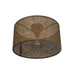 GLOBOSTAR® CILIO 203-0156 Μοντέρνο Φωτιστικό Οροφής με Ντουί 1 x E27 AC 220-240V IP20 - Καφέ - Μ38 x Π38 x Υ23cm - Image 5