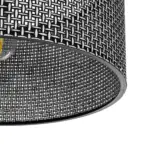 GLOBOSTAR® CILIO 203-0157 Μοντέρνο Φωτιστικό Οροφής με Ντουί 1 x E27 AC 220-240V IP20 - Μαύρο - Μ38 x Π38 x Υ23cm - Image 6