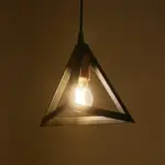 GLOBOSTAR® TRIANGLE 203-0161 Μοντέρνο Κρεμαστό Φωτιστικό Οροφής με Ντουί 1 x E27 AC 220-240V IP20 - Μάυρο & Χάλκινο - Μ24 x Π24 x Υ22cm - Image 3
