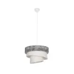 GLOBOSTAR® SIERA 203-0170 Μοντέρνο Κρεμαστό Φωτιστικό Οροφής με Ντουί 1 x E27 AC 220-240V IP20 - Μαύρο & Λευκό - Μ38 x Π38 x Υ26cm - Image 4