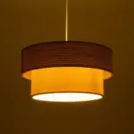 GLOBOSTAR® LIVA 203-0174 Μοντέρνο Κρεμαστό Φωτιστικό Οροφής με Ντουί 1 x E27 AC 220-240V IP20 - Μπεζ - Μ38 x Π38 x Υ30cm - Image 3
