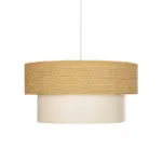 GLOBOSTAR® LIVA 203-0174 Μοντέρνο Κρεμαστό Φωτιστικό Οροφής με Ντουί 1 x E27 AC 220-240V IP20 - Μπεζ - Μ38 x Π38 x Υ30cm - Image 5