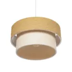 GLOBOSTAR® LIVA 203-0174 Μοντέρνο Κρεμαστό Φωτιστικό Οροφής με Ντουί 1 x E27 AC 220-240V IP20 - Μπεζ - Μ38 x Π38 x Υ30cm - Image 6