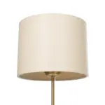 GLOBOSTAR® WIZ 203-0180 Μοντέρνο Επιτραπέζιο Φωτιστικό Πορτατίφ με Ντουί 1 x E27 AC 220-240V IP20 - Χρυσο & Μπεζ - Μ22 x Π22 x Υ36.5cm - Image 6