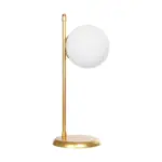 GLOBOSTAR® GLOBUS 203-0182 Μοντέρνο Επιτραπέζιο Φωτιστικό Πορτατίφ με Ντουί 1 x E27 AC 220-240V IP20 - Χρυσό & Λευκό - Μ21 x Π17 x Υ45cm - Image 4