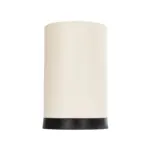 GLOBOSTAR® CYLINDER 203-0183 Μοντέρνο Επιτραπέζιο Φωτιστικό Πορτατίφ με Ντουί 1 x E27 AC 220-240V IP20 - Μαύρο & Μπεζ - Μ14 x Π14 x Υ22cm - Image 5