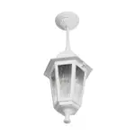 GLOBOSTAR® VITRO 203-0199 Vintage Φωτιστικό Οροφής με Ντουί 1 x E27 AC 220-240V IP44 - Λευκό - Μ17 x Π17 x Υ28cm - Image 5