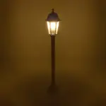 GloboStar® VITRO 203-0202 Vintage Επιδαπέδιο Φωτιστικό Κολωνάκι Κήπου  Μονόφωτο 1 x E27 IP44 Λευκό & Διάφανο Πλαστικό - Μ17 x Π17 x Υ100cm - Image 3