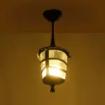 GLOBOSTAR® ZARDIN 203-0204 Vintage Φωτιστικό Οροφής με Ντουί 1 x E27 AC 220-240V IP44 - Μαύρο - Μ17 x Π17 x Υ42cm - Image 3