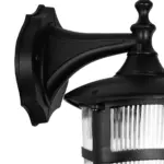 GLOBOSTAR® ZARDIN 203-0206 Vintage Φωτιστικό Τοίχου - Απλίκα με Ντουί 1 x E27 AC 220-240V IP44 - Μαύρο - Μ17 x Π22 x Υ30cm - Image 6
