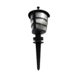 GloboStar® ZARDIN 203-0208 Vintage Καρφωτό Φωτιστικό Φαναράκι Μονόφωτο 1 x E27 IP44 Μαύρο & Διάφανο Πλαστικό - Μ17 x Π17 x Υ50cm - Image 5