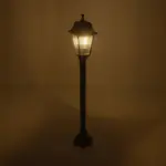 GloboStar® SOLME 203-0212 Vintage Επιδαπέδιο Φωτιστικό Κολωνάκι Κήπου Μονόφωτο 1 x E27 IP44 Μαύρο & Διάφανο Πλαστικό - Μ22 x Π22 x Υ100cm - Image 3