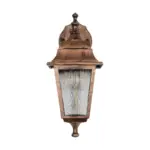 GLOBOSTAR® SOLME 203-0216 Vintage Φωτιστικό Τοίχου - Απλίκα με Ντουί 1 x E27 AC 220-240V IP44 - Χάλκινο - Μ15 x Π20 x Υ35cm - Image 4
