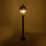 GloboStar® SOLME 203-0217 Vintage Επιδαπέδιο Φωτιστικό Κολωνάκι Κήπου Μονόφωτο 1 x E27 IP44 Χάλκινο & Διάφανο Πλαστικό - Μ22 x Π22 x Υ100cm - Image 3