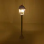 GloboStar® SOLME 203-0222 Vintage Επιδαπέδιο Φωτιστικό Κολωνάκι Κήπου Μονόφωτο 1 x E27 IP44 Λευκό & Διάφανο Πλαστικό - Μ22 x Π22 x Υ100cm - Image 3