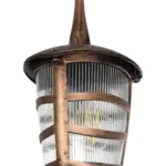 GLOBOSTAR® ZARDIN 203-0224 Vintage Φωτιστικό Οροφής με Ντουί 1 x E27 AC 220-240V IP44 - Χάλκινο - Μ17 x Π17 x Υ42cm - Image 6