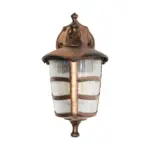 GLOBOSTAR® ZARDIN 203-0226 Vintage Φωτιστικό Τοίχου - Απλίκα με Ντουί 1 x E27 AC 220-240V IP44 - Χάλκινο - Μ17 x Π22 x Υ30cm - Image 4