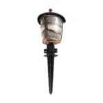 GloboStar® ZARDIN 203-0228 Vintage Καρφωτό Φωτιστικό Φαναράκι Μονόφωτο 1 x E27 IP44 Χάλκινο & Διάφανο Πλαστικό - Μ17 x Π17 x Υ50cm - Image 5