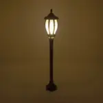 GloboStar® VERDI 203-0230 Vintage Επιδαπέδιο Φωτιστικό Κολωνάκι Κήπου Μονόφωτο 1 x E27 IP44 Μαύρο & Διάφανο Πλαστικό - Μ17 x Π17 x Υ104cm - Image 3