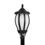 GloboStar® VERDI 203-0230 Vintage Επιδαπέδιο Φωτιστικό Κολωνάκι Κήπου Μονόφωτο 1 x E27 IP44 Μαύρο & Διάφανο Πλαστικό - Μ17 x Π17 x Υ104cm - Image 6