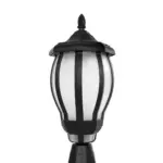 GloboStar® VERDI 203-0231 Vintage Επιδαπέδιο Φωτιστικό Φαναράκι Μονόφωτο 1 x E27 IP44 Μαύρο & Διάφανο Πλαστικό - Μ18 x Π18 x Υ46cm - Image 6
