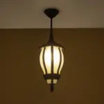 GLOBOSTAR® VERDI 203-0232 Vintage Φωτιστικό Οροφής με Ντουί 1 x E27 AC 220-240V IP44 - Μαύρο - Μ18 x Π18 x Υ33cm - Image 3