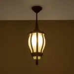 GLOBOSTAR® VERDI 203-0234 Vintage Φωτιστικό Οροφής με Ντουί 1 x E27 AC 220-240V IP44 - Χάλκινο - Μ18 x Π18 x Υ33cm - Image 3