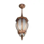 GLOBOSTAR® VERDI 203-0234 Vintage Φωτιστικό Οροφής με Ντουί 1 x E27 AC 220-240V IP44 - Χάλκινο - Μ18 x Π18 x Υ33cm - Image 5