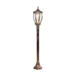 GloboStar® VERDI 203-0236 Vintage Επιδαπέδιο Φωτιστικό Κολωνάκι Κήπου Μονόφωτο 1 x E27 IP44 Χάλκινο & Διάφανο Πλαστικό - Μ17 x Π17 x Υ104cm - Image 4