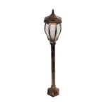 GloboStar® VERDI 203-0236 Vintage Επιδαπέδιο Φωτιστικό Κολωνάκι Κήπου Μονόφωτο 1 x E27 IP44 Χάλκινο & Διάφανο Πλαστικό - Μ17 x Π17 x Υ104cm - Image 5