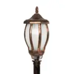 GloboStar® VERDI 203-0236 Vintage Επιδαπέδιο Φωτιστικό Κολωνάκι Κήπου Μονόφωτο 1 x E27 IP44 Χάλκινο & Διάφανο Πλαστικό - Μ17 x Π17 x Υ104cm - Image 6
