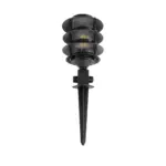 GloboStar® LANTERNA 203-0242 Μοντέρνο Καρφωτό Φωτιστικό Φαναράκι Μονόφωτο 1 x E27 IP44 Μαύρο & Διάφανο Πλαστικό - Μ16 x Π16 x Υ50cm - Image 5