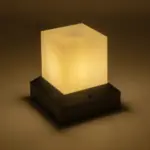 GloboStar® CUBIX 203-0245 Μοντέρνο Επιδαπέδιο Φωτιστικό Μονόφωτο 1 x E27 IP44 Μαύρο Πλαστικό - Μ22.5 x Π22.5 x Υ25cm - Image 3