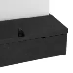 GloboStar® CUBIX 203-0245 Μοντέρνο Επιδαπέδιο Φωτιστικό Μονόφωτο 1 x E27 IP44 Μαύρο Πλαστικό - Μ22.5 x Π22.5 x Υ25cm - Image 6