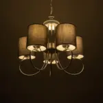 GLOBOSTAR® TRITON 203-0255 Vintage Κρεμαστό Φωτιστικό Οροφής με Ντουί 5 x E27 AC 220-240V IP20 - Ασημί & Γκρι - Μ50 x Π50 x Υ48cm - Image 3