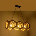 GLOBOSTAR® DRURI 203-0256 Vintage Κρεμαστό Φωτιστικό Οροφής με Ντουί 3 x E27 AC 220-240V IP20 - Μπεζ - Μ62 x Π19.5 x Υ24cm - Image 2