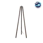GLOBOSTAR® TRIPOD 203-0257 Μοντέρνο Επιδαπέδιο Φωτιστικό με Ντουί 1 x E27 AC 220-240V IP20 - Καφέ - Μ38 x Π38 x Υ120cm