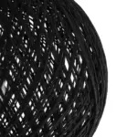 GLOBOSTAR® CORDE 203-0271 Μοντέρνο Φωτιστικό Οροφής με Ντουί 1 x E27 AC 220-240V IP20 - Μαύρο - Μ25 x Π25 x Υ26cm - Image 6