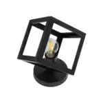 GLOBOSTAR® DISE 203-0272 Μοντέρνο Επιτραπέζιο Φωτιστικό Πορτατίφ με Ντουί 1 x E27 AC 220-240V IP20 - Μαύρο - Μ28 x Π28 x Υ29cm - Image 5