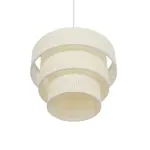 GLOBOSTAR® LEVEL 203-0275 Μοντέρνο Κρεμαστό Φωτιστικό Οροφής με Ντουί 1 x E27 AC 220-240V IP20 - Λευκό - Μ38 x Π38 x Υ30cm - Image 5