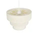 GLOBOSTAR® LEVEL 203-0275 Μοντέρνο Κρεμαστό Φωτιστικό Οροφής με Ντουί 1 x E27 AC 220-240V IP20 - Λευκό - Μ38 x Π38 x Υ30cm - Image 6
