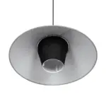 GLOBOSTAR® STORM 203-0292 Μοντέρνο Κρεμαστό Φωτιστικό Οροφής με Ντουί 1 x E27 AC 220-240V IP20 - Μαύρο & Γκρί  - Μ50 x Π50 x Υ24cm - Image 5