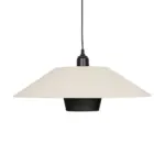 GLOBOSTAR® STORM 203-0293 Μοντέρνο Κρεμαστό Φωτιστικό Οροφής με Ντουί 1 x E27 AC 220-240V IP20 - Μαύρο &  Λευκό - Μ50 x Π50 x Υ24cm - Image 4