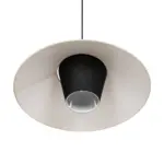 GLOBOSTAR® STORM 203-0293 Μοντέρνο Κρεμαστό Φωτιστικό Οροφής με Ντουί 1 x E27 AC 220-240V IP20 - Μαύρο &  Λευκό - Μ50 x Π50 x Υ24cm - Image 5