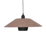 GLOBOSTAR® STORM 203-0294 Μοντέρνο Κρεμαστό Φωτιστικό Οροφής με Ντουί 1 x E27 AC 220-240V IP20 - Μαύρο &  Μπεζ - Μ50 x Π50 x Υ24cm - Image 4