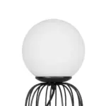 GLOBOSTAR® KAZAF 203-0295 Μοντέρνο Επιτραπέζιο Φωτιστικό Πορτατίφ με Ντουί 1 x E27 AC 220-240V IP20 - Μαύρο & Λευκό - Μ16 x Π16 x Υ40cm - Image 6