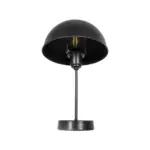GLOBOSTAR® GAZETA 203-0296 Μοντέρνο Επιτραπέζιο Φωτιστικό Πορτατίφ με Ντουί 1 x E27 AC 220-240V IP20 - Μαύρο - Μ25 x Π25 x Υ39cm - Image 4