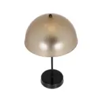 GLOBOSTAR® GAZETA 203-0297 Μοντέρνο Επιτραπέζιο Φωτιστικό Πορτατίφ με Ντουί 1 x E27 AC 220-240V IP20 - Μαύρο & Καφέ - Μ25 x Π25 x Υ39cm - Image 5
