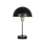 GLOBOSTAR® GAZETA 203-0298 Μοντέρνο Επιτραπέζιο Φωτιστικό Πορτατίφ με Ντουί 1 x E27 AC 220-240V IP20 - Μαύρο & Χρυσό - Μ25 x Π25 x Υ39cm - Image 3